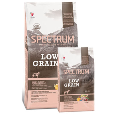 Spectrum Low Grain Tavşan Hindi ve Kabaklı Orta ve Büyük Irk Köpek Maması 2,5 Kg