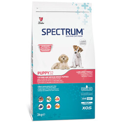 Spectrum PUPPY32 Tavuk ve Kuzu Yavru Köpek Maması 3 Kg + 2 Adet Temizlik Mendili - Thumbnail