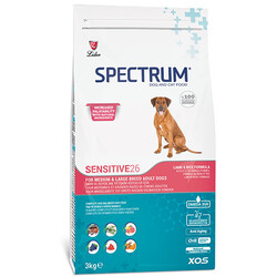 Spectrum - Spectrum SENSITIVE26 Hassas Sindirim Köpek Maması 3 Kg + 2 Adet Temizlik Mendili