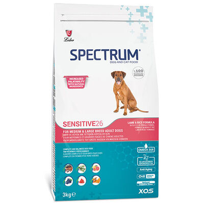 Spectrum SENSITIVE26 Hassas Sindirim Köpek Maması 3 Kg + 2 Adet Temizlik Mendili