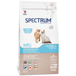 Spectrum - Spectrum SLIM34 Tavuklu Kısırlaştırılmış Kedi Maması 2 Kg + Temizlik Mendili