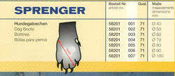Sprenger Siyah Kauçuk Köpek Botu 100 mm - Sprenger