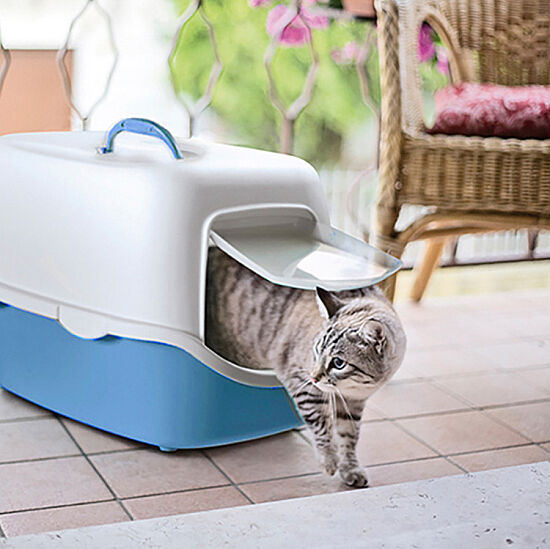 Stefanplast Cathy Kapalı Filtresiz Kedi Tuvaleti 56 x 40 x 40 Cm - Beyaz/Gri - 2
