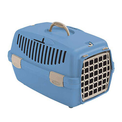 Stefanplast - Stefanplast Gulliver 1 Gökyüzü Mavisi Taşıma Kafesi 48x32x31 Cm