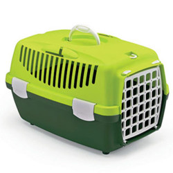 Stefanplast - Stefanplast Gulliver 1 Küçük Irk Köpek ve Kedi Taşıma Kafesi (Fıstık Yeşili)
