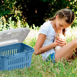 Stefanplast Midi Guliver Orta Boy Taşıma Gri/Beyaz 45x33x33 Cm - Thumbnail
