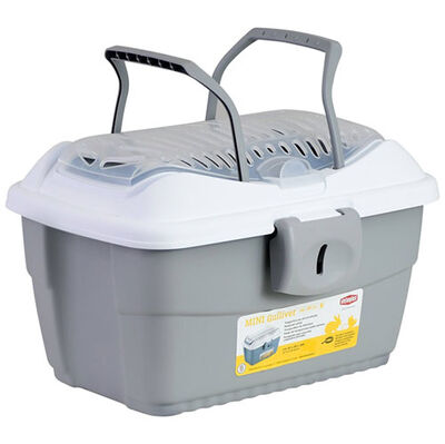 Stefanplast Mini Guliver Küçük Taşıma Gri/Beyaz 40x30x24 Cm
