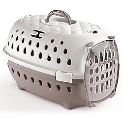 Stefanplast Travel Chic Küçük Irk Köpek ve Kedi Taşıma Kafesi (Bej) - 2