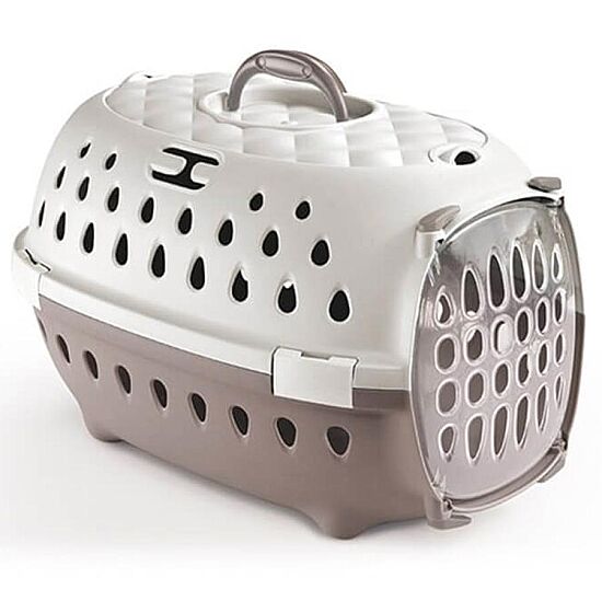 Stefanplast Travel Chic Küçük Irk Köpek ve Kedi Taşıma Kafesi (Bej) - 2
