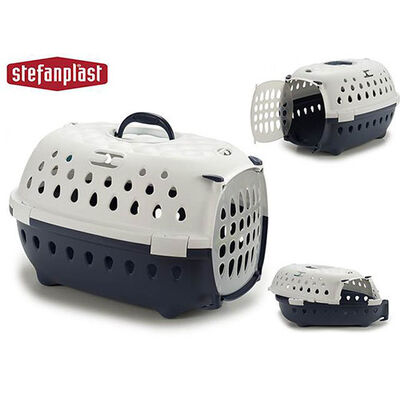 Stefanplast Travel Chic Küçük Irk Köpek ve Kedi Taşıma Kafesi (Lacivert)