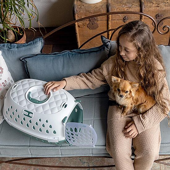 Stefanplast Travel Chic Küçük Irk Köpek ve Kedi Taşıma Kafesi (Yeşil) - 3