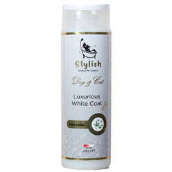 Stylish - Stylish White Coat Beyaz Tüylü Kedi ve Köpek Şampuanı 250 ML