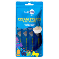 Supreme Crema Ton Ve Midye Ek Besin ve Kedi Ödülü 4x14 Gr - Supreme