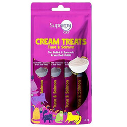 Supreme - Supreme Crema Ton Ve Somonlu Ek Besin ve Kedi Ödülü 4x14 Gr