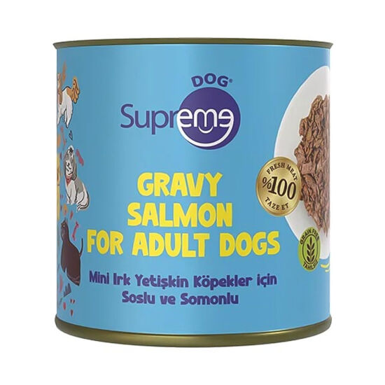 Supreme Dog Soslu Somonlu Küçük Irk Köpek Konservesi 200 Gr - 1