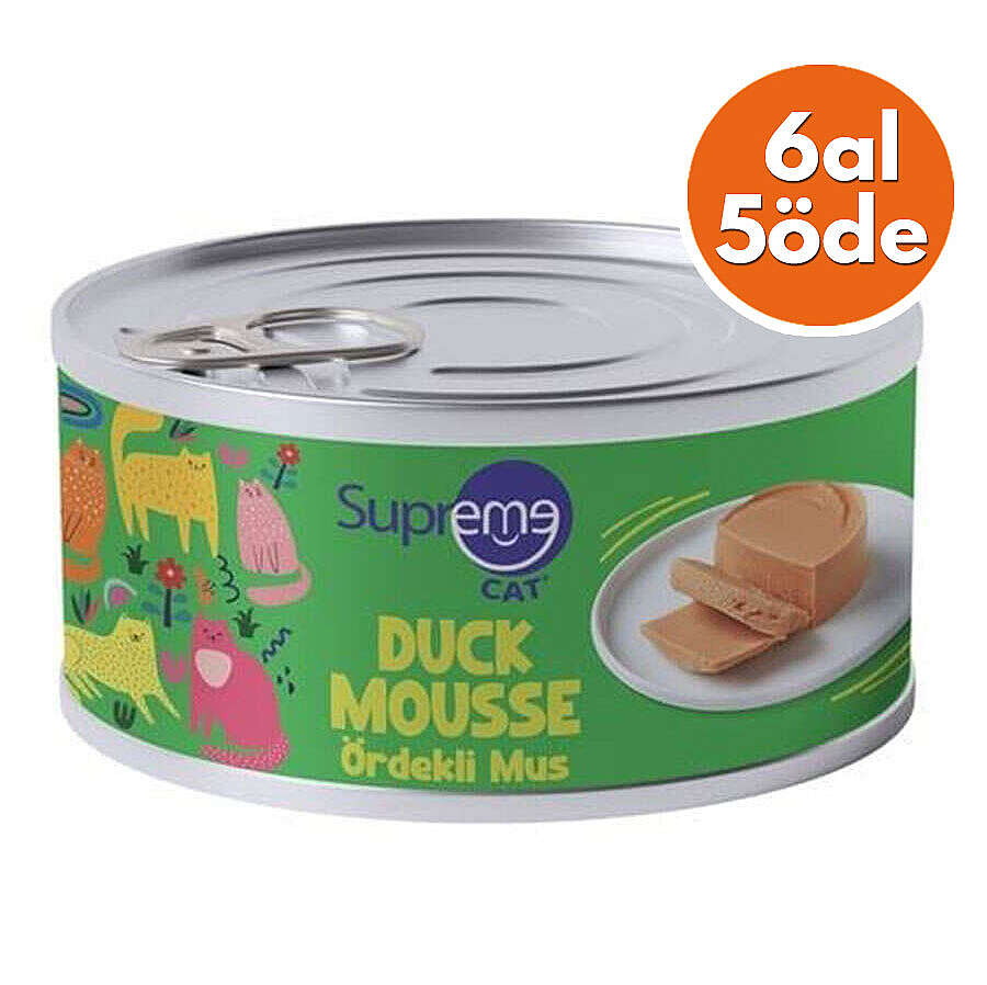 Supreme Ördek Etli Püre Kedi Yaş Maması 85 Gr - 6 Al 5 Öde