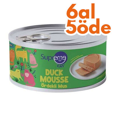 Supreme Ördek Etli Püre Kedi Yaş Maması 85 Gr - 6 Al 5 Öde