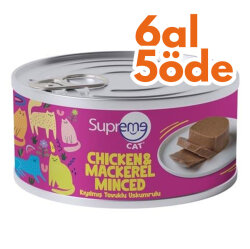 Supreme Tavuk Etli ve Uskumru Kıyılmış Kedi Yaş Maması 85 Gr - 6 Al 5 Öde - Supreme