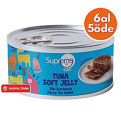 Supreme Ton Balıklı Parça Etli Jöle Kedi Yaş Maması 85 Gr - 6 Al 5 Öde - Supreme