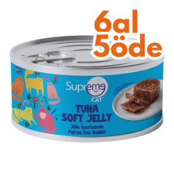 Supreme Ton Balıklı Parça Etli Jöle Kedi Yaş Maması 85 Gr - 6 Al 5 Öde - Supreme