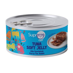 Supreme - Supreme Ton Balıklı Parça Etli Jöle Kedi Yaş Maması 85 Gr