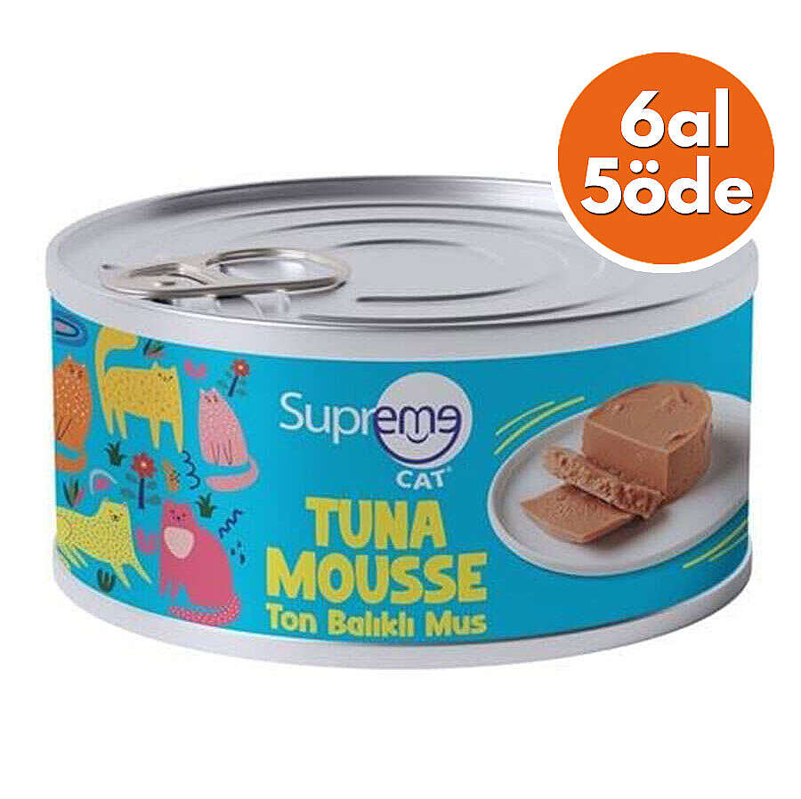 Supreme Ton Balıklı Püre Kedi Yaş Maması 85 Gr - 6 Al 5 Öde