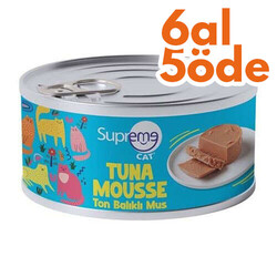 Supreme - Supreme Ton Balıklı Püre Kedi Yaş Maması 85 Gr - 6 Al 5 Öde