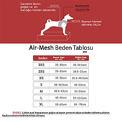 Tailpetz Air-Mesh Harness Köpek Göğüs Tasması Neon Turuncu L - 5