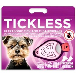 Tickless - Tickless Ultrasonic Pet Kedi ve Köpek Bit Pire Uzaklaştırıcı Aparat (Pembe)