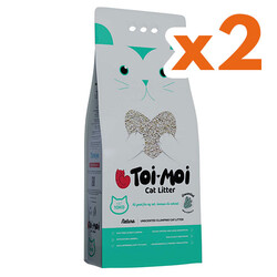 Toi Moi - Toi Moi Natura Cream Kokusuz Sodyum Bentonit Kedi Kumu 10 Lt x 2 Adet