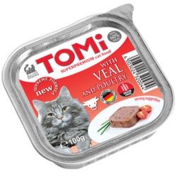 Tomi Dana Etli ve Kümes Hayvanlı Pate Kedi Yaş Maması 100 Gr - Tomi