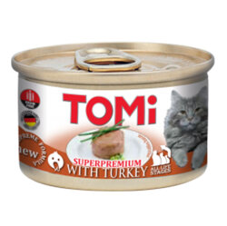 Tomi Hindi Etli Tahılsız Kedi Konservesi 85 Gr - Tomi
