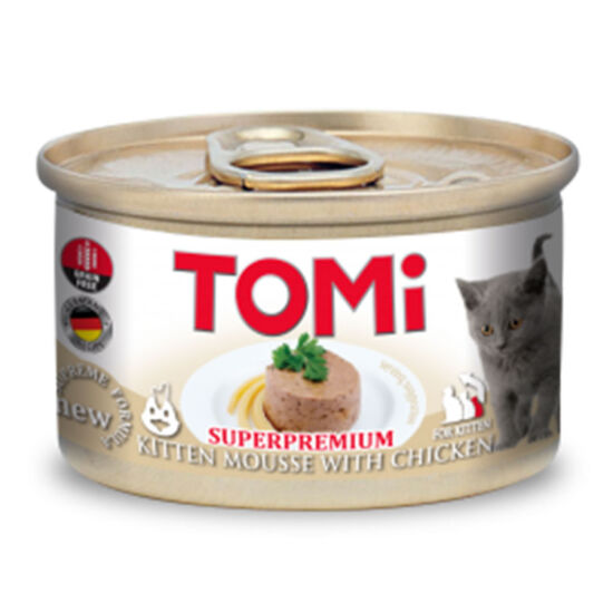 Tomi Kitten Tavuk Etli Tahılsız Yavru Kedi Konservesi 85 Gr - 1