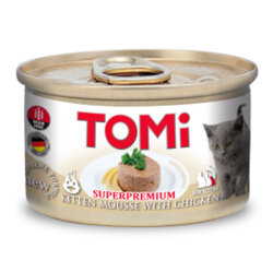Tomi Kitten Tavuk Etli Tahılsız Yavru Kedi Konservesi 85 Gr - Tomi