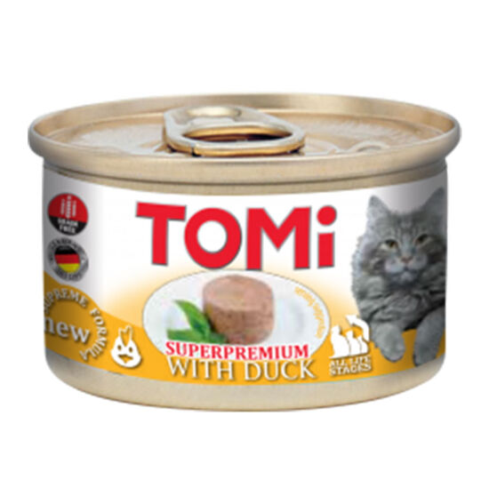 Tomi Ördekli Tahılsız Kedi Konservesi 85 Gr - 1