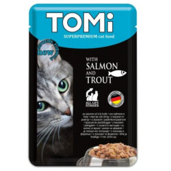 Tomi Pouch Somon ve Alabalıklı Kedi Yaş Maması 100 Gr - Tomi