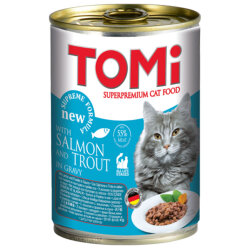 Tomi Somon ve Alabalıklı Kedi Konservesi 400 Gr - Tomi