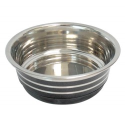 Tommy Kaydırmaz Tabanlı Kedi ve Orta Irk Köpek Mama - Su Kabı 17 Cm (Siyah) - Tommy