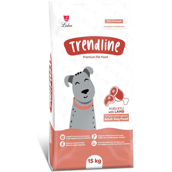 Trendline Kuzu Etli Köpek Maması 15 Kg - 1