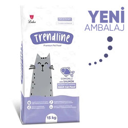 Trendline Somonlu Kedi Maması 15 Kg + 5 Adet Challenge 400 Gr Konserve - Thumbnail