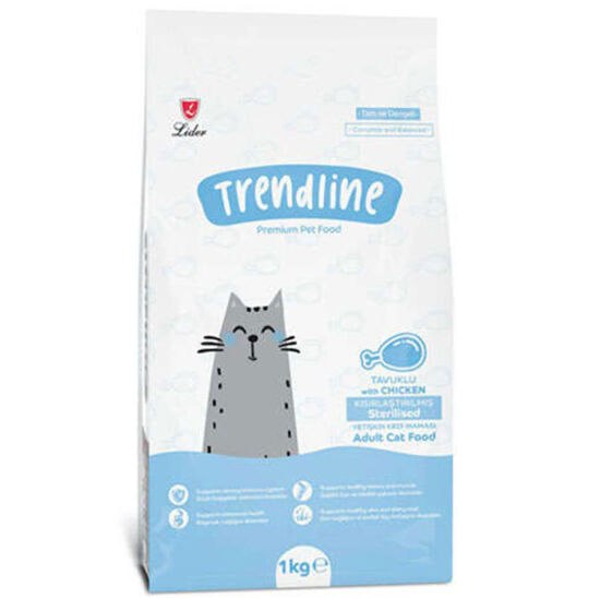 Trendline Sterilised Tavuk Etli Kısırlaştırılmış Kedi Maması 1000 Gr (1 Kg) - 1