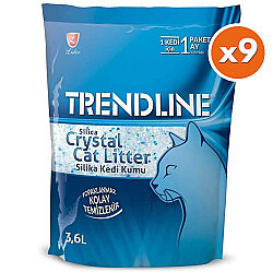 Trendline Tozsuz Silika Kedi Kumu 3.6 Lt - (9 Adet) - Trendline