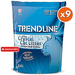 Trendline Tozsuz Silika Kedi Kumu 3.6 Lt - (9 Adet) - Trendline