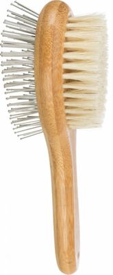 Trixie Çift Taraflı Tarama Fırçası, Bambu Saplı, 5 x 19 cm