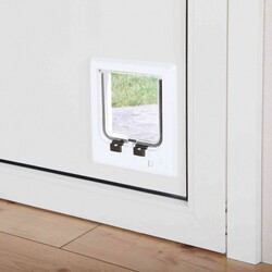 Trixie Elektromanyetik Beyaz Kedi Kapısı 21,1 x 24,4 Cm - Thumbnail