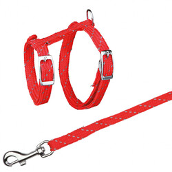 Trixie Kedi Göğüs Tasma Seti Fosforlu 18 - 35 cm / 10 mm - Trixie
