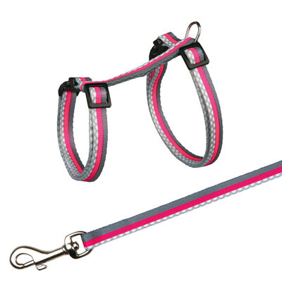 Trixie Desenli Kedi Göğüs Tasması Seti Çeşitli Renklerde 27 x 45 Cm