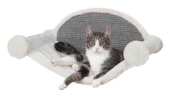 Trixie Kedi Hamak, Duvara Montaj, 54x28x33cm, Beyaz/Gri - Trixie