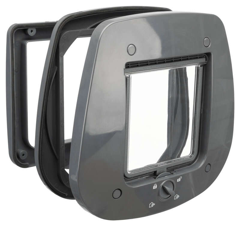 Trixie Kedi Kapısı Cam İçin 27 x 26 cm Gri Kedi Kapıları Trixie