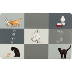 Trixie - Trixie Kedi Mama ve Su Kabı Servisi, 44x28 cm Gri Trixie - Trixie Kedi Mama ve Su Kabı Servisi, 44x28 cm Gri